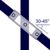 130 - Raccord en angle variable de 30° à 45°