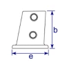 152 - Raccord socle fixation sol (0° - 11°)