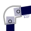 154 - Raccord en coude variable (0° - 11°)