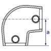 154 - Raccord en coude variable (0° - 11°)