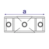 156 - Raccord en croix 2 entrées (0° - 11°)