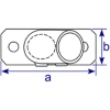 252 - Raccord socle fixation sol (11° à 29°)