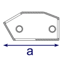 129 - Raccord en angle variable (30° à 60°)