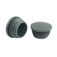 133 - Raccord bouchon gris en plastique