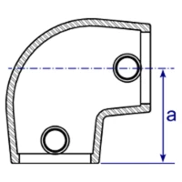 154 - Raccord en coude variable (0° - 11°)