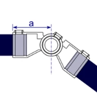 166 - Raccord angle adjustable