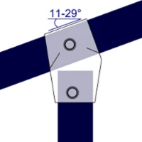 253 - Raccord en té (11° à 29°)