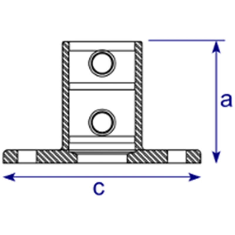 132 - Socle de fixation au sol
