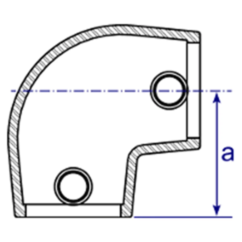 154 - Raccord en coude variable (0° - 11°)