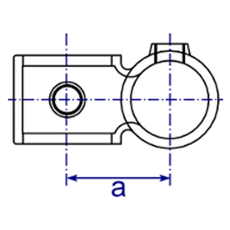 161R - Raccord croix décalé