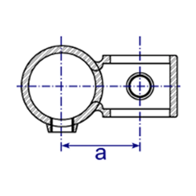 161R - Raccord croix décalé