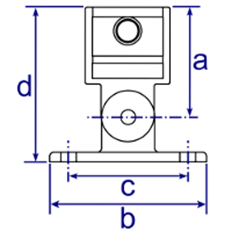 169 - Accroche socle orientable